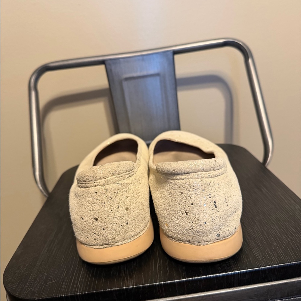 Alegria Leather Comfort Ballet Flats Cream Speckled Women’s 10 - Picture 8 of 12